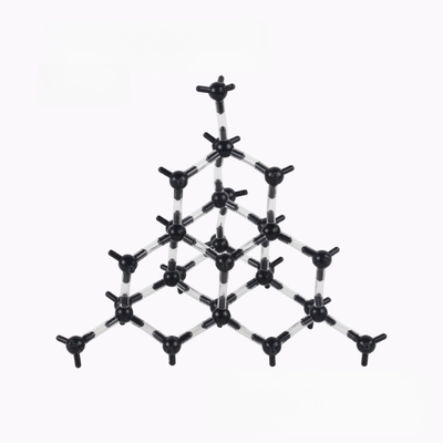 Crystal Spatial Lattice Diamond Molecular Structure Model