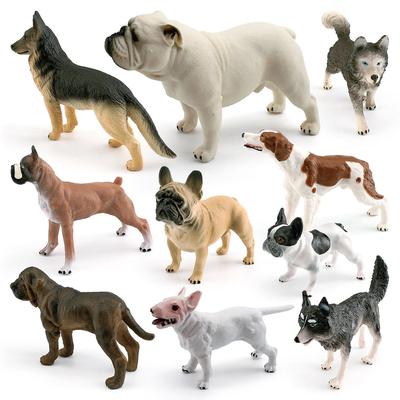 Husky Bulldog Terrier Collie Dog Model